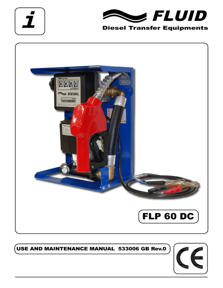 Mobile diesel fuel distributor FLP 60-12V/24V Mobile diesel fuel distributor FLP 60-12V/24V