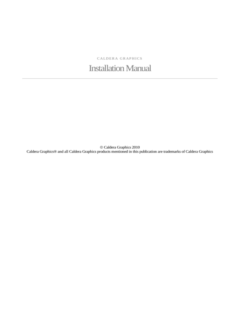 Installation Manual - Kubuntu - English Installation Manual - Kubuntu - English