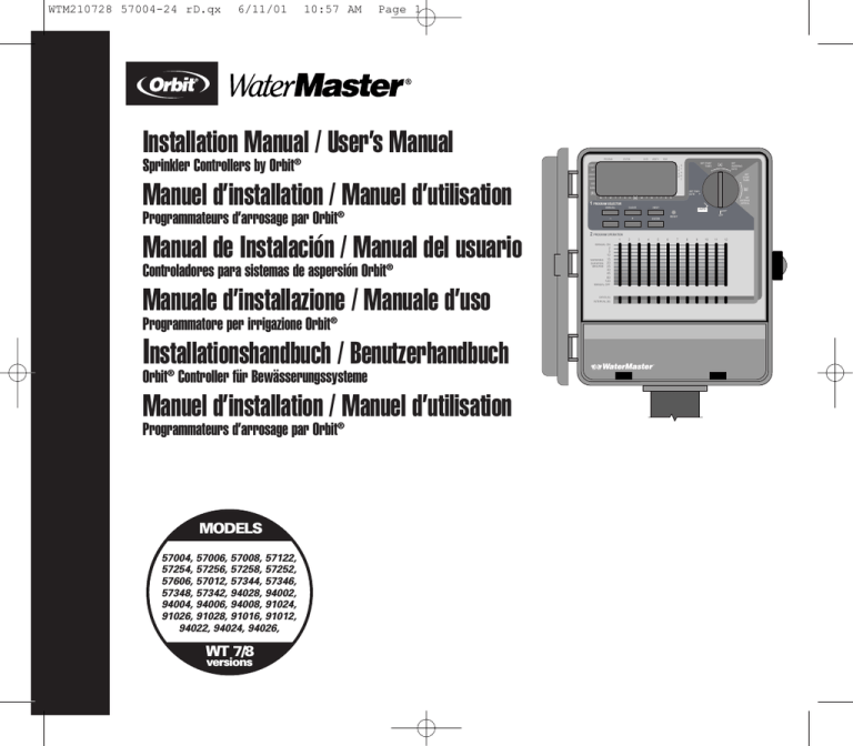 Installation Manual / User's Manual Manuel d'installation / Manuel d Installation Manual / User's Manual Manuel d'installation / Manuel d