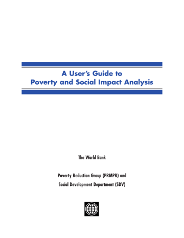 A User's Guide to Poverty and Social Impact Analysis A User's Guide to Poverty and Social Impact Analysis