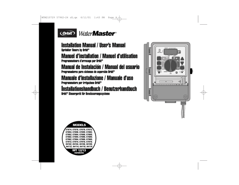 Installation Manual / User's Manual Manuel d Installation Manual / User's Manual Manuel d