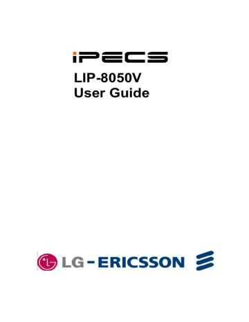 LG-Ericsson iPECS LIP-8050V User manual | Manualzz