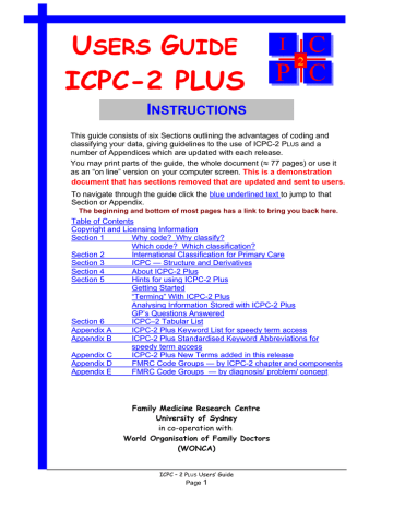 User Guide - Web demo - The University of Sydney User Guide - Web demo - The University of Sydney
