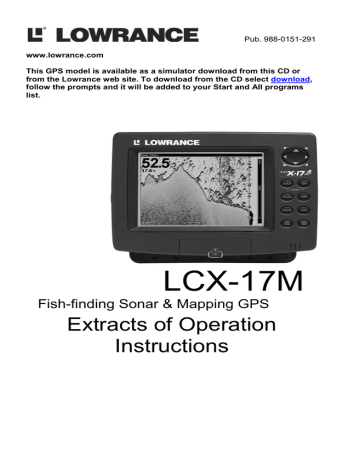 LCX-17M Owners Manual - Splash Maritime Training LCX-17M Owners Manual - Splash Maritime Training
