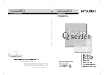 Q Corresponding Serial Communication Module User's Manual | Manualzz