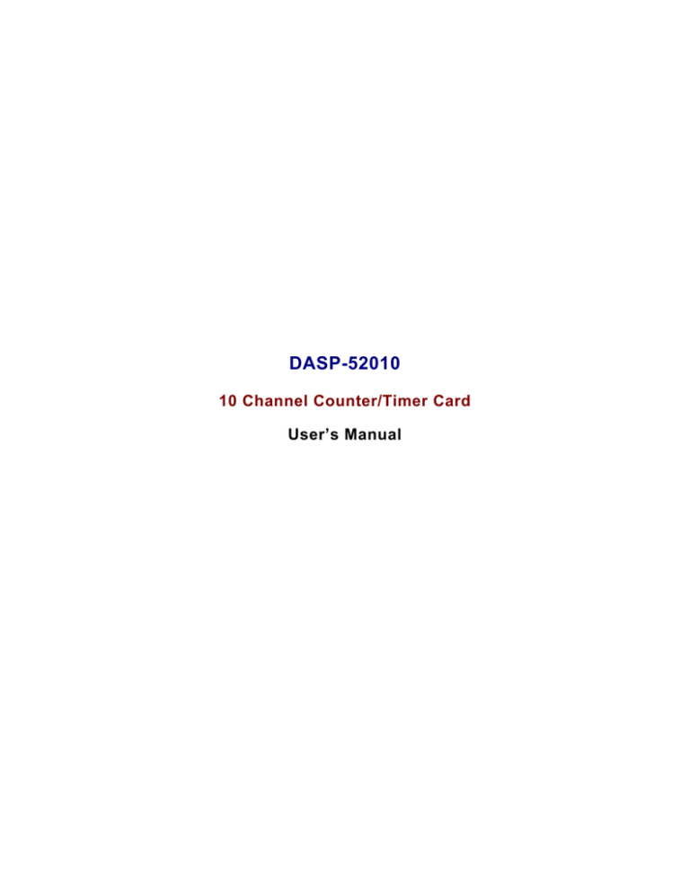 PCI8282 User's Manual PCI8282 User's Manual