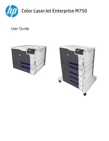 HP Color LaserJet Enterprise M750 User Guide HP Color LaserJet Enterprise M750 User Guide