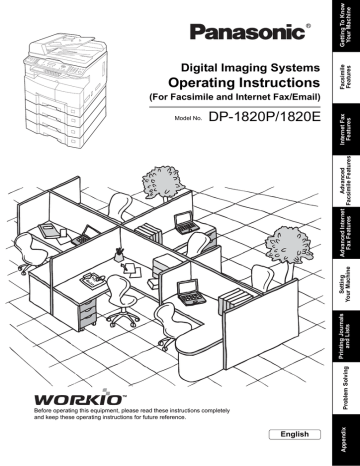 DP-1820P/1820E Operating Instructions DP-1820P/1820E Operating Instructions