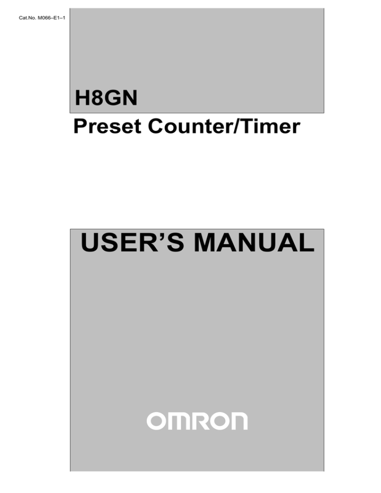 USER'S MANUAL USER'S MANUAL