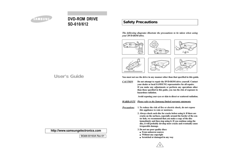 Samsung SD-612S Operating instructions Samsung SD-612S Operating instructions