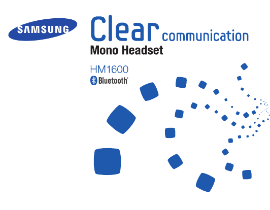 Samsung HM1600, BHM1600 User manual Samsung HM1600, BHM1600 User manual