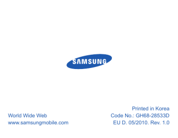 Samsung BHM3100 User manual Samsung BHM3100 User manual
