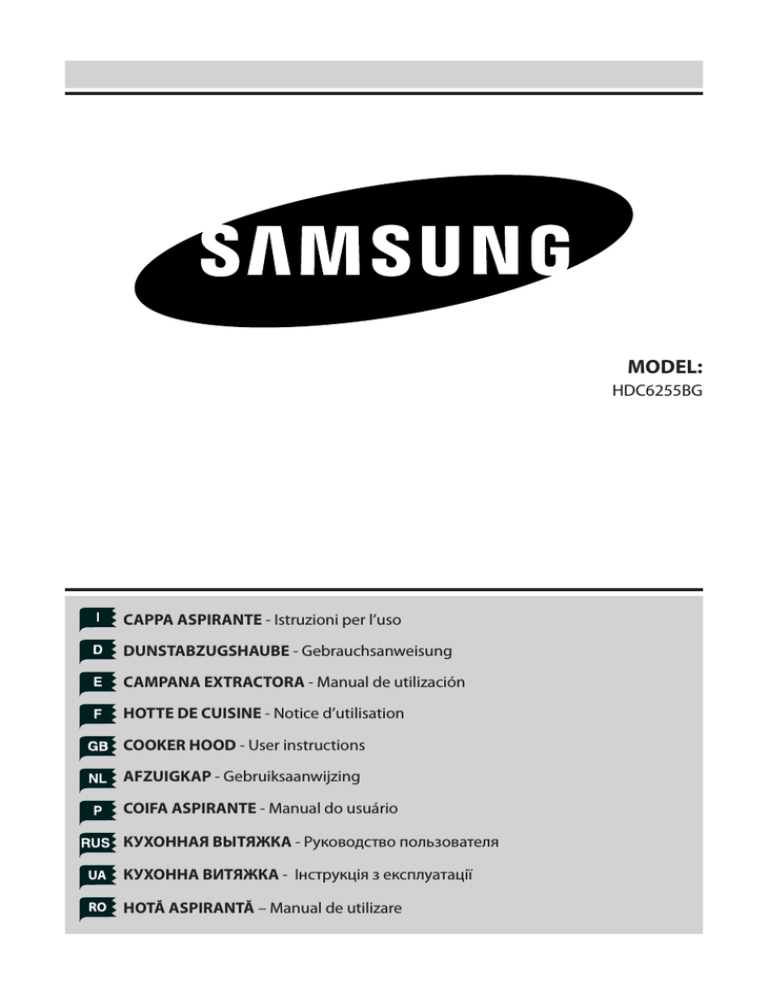 Samsung HDC6255BG/BWT User manual Samsung HDC6255BG/BWT User manual
