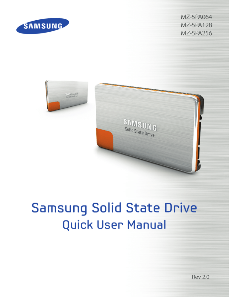 Samsung MZ-5PA256C, MZ-5PA256B, MZ-5PA256, MZ-5PA128C, MZ-5PA064B, MZ-5PA064, MZ-5PA064C, MZ-5PA128, MZ-5PA128B User manual Samsung MZ-5PA256C, MZ-5PA256B, MZ-5PA256, MZ-5PA128C, MZ-5PA064B, MZ-5PA064, MZ-5PA064C, MZ-5PA128, MZ-5PA128B User manual