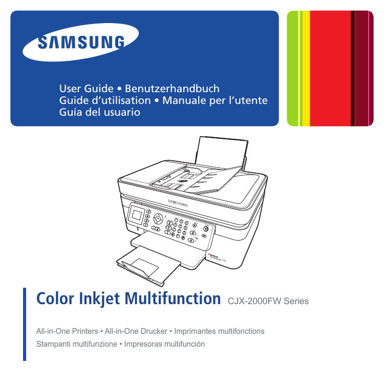 Samsung CJX-2000FW User manual Samsung CJX-2000FW User manual