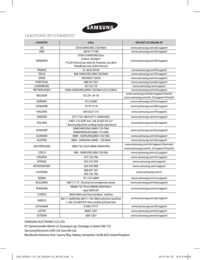 Samsung MIM-E03AN User manual Samsung MIM-E03AN User manual