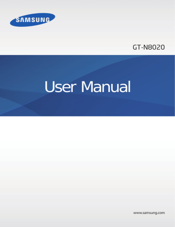 Samsung GT-N8020 User manual | Manualzz