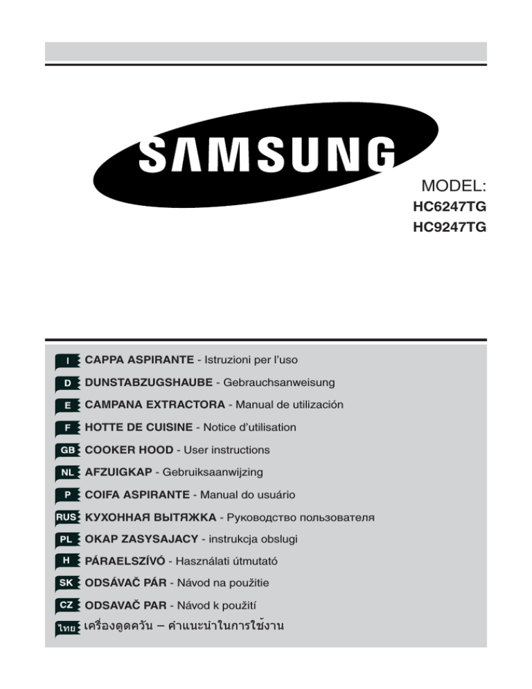 Samsung HC9247TG/XEO, HC9247TG User manual Samsung HC9247TG/XEO, HC9247TG User manual