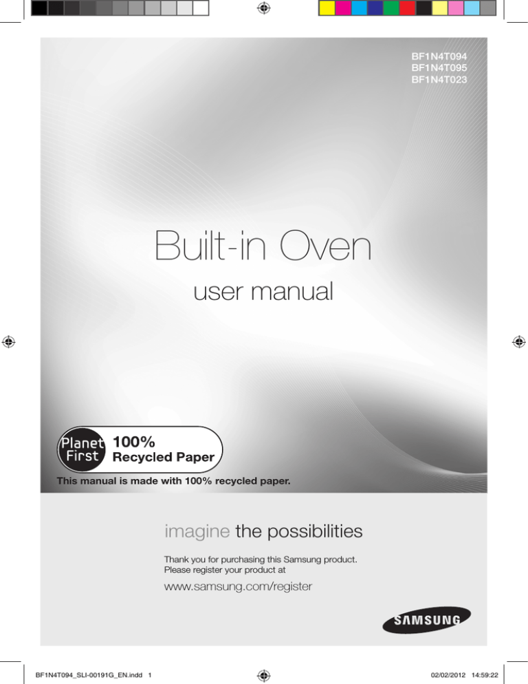 Samsung BF1N4T023 User manual Samsung BF1N4T023 User manual