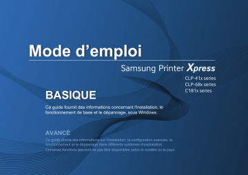 Samsung SL-C1810W Manuel de l'utilisateur | Manualzz Samsung SL-C1810W Manuel de l'utilisateur | Manualzz