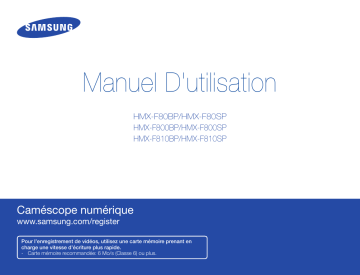 Samsung HMX-F800BP Manuel utilisateur | Manualzz