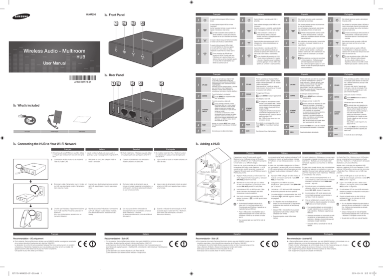 Samsung WAM250 User manual Samsung WAM250 User manual