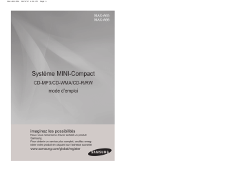 Samsung MAX-A65 Manuel utilisateur | Manualzz Samsung MAX-A65 Manuel utilisateur | Manualzz