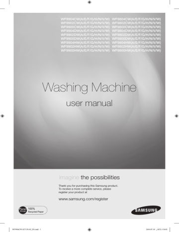 Samsung WF9904CWN/XSG User manual | Manualzz