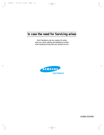 Samsung Z-48Q User manual Samsung Z-48Q User manual