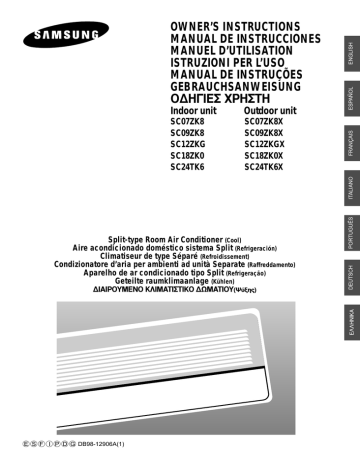 Samsung SC07ZK8X Owner's Instructions Manual | Manualzz