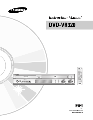 Samsung DVD-VR320 Instruction manual | Manualzz
