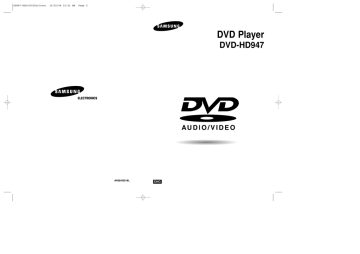 Samsung DVD-HD947 User manual | Manualzz Samsung DVD-HD947 User manual | Manualzz