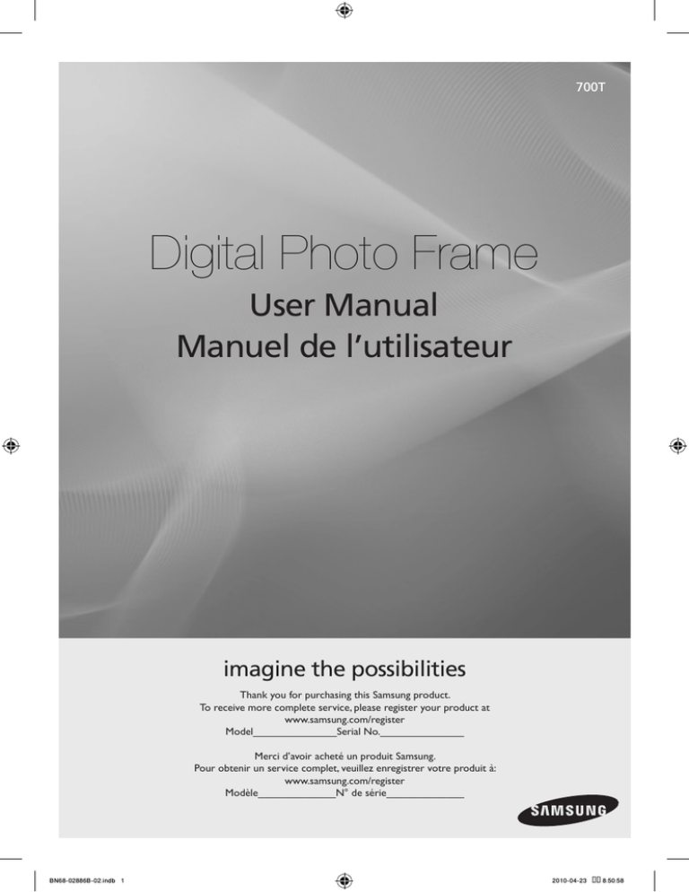 Samsung 700T User manual Samsung 700T User manual