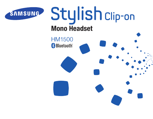 Samsung HM1500, BHM1500 User manual Samsung HM1500, BHM1500 User manual
