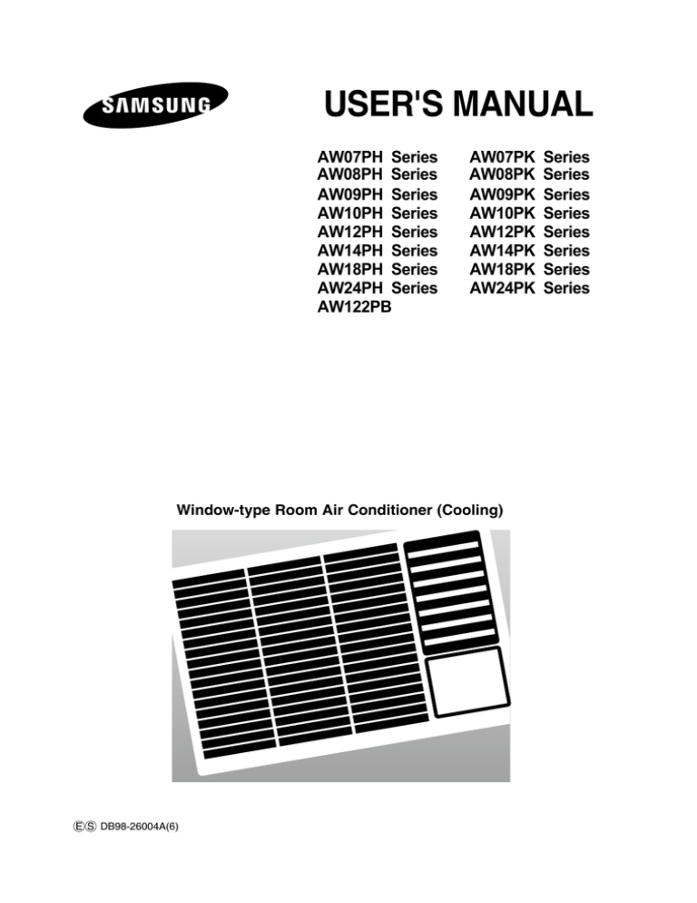 Samsung AW07PHBXTC, AW07PHA User manual Samsung AW07PHBXTC, AW07PHA User manual