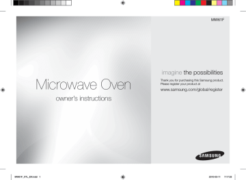 Samsung MW61F Instruction Booklet | Manualzz