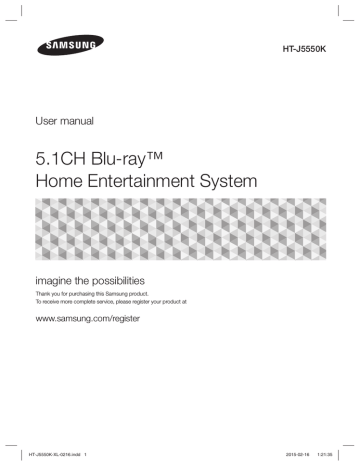 Samsung HT-J5550K User manual | Manualzz Samsung HT-J5550K User manual | Manualzz