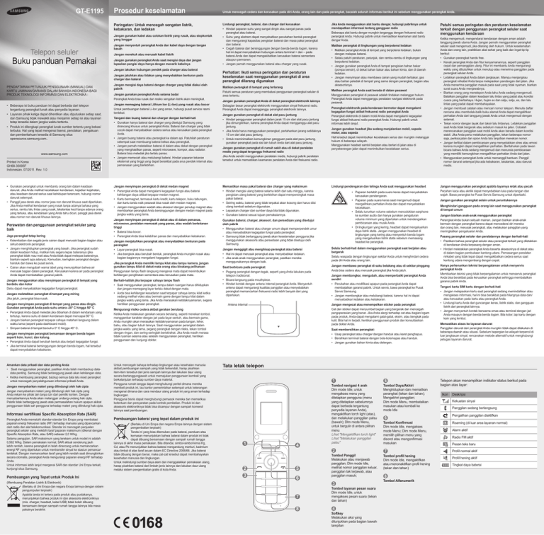 Samsung GT-E1195 User manual Samsung GT-E1195 User manual