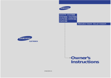 Samsung ST-54T8HR, ST-43T8HR User manual Samsung ST-54T8HR, ST-43T8HR User manual