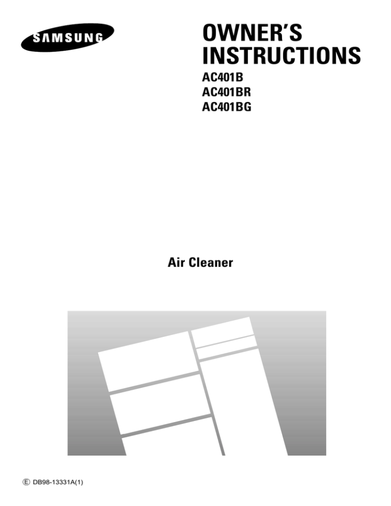 Samsung AC401BR/HAC, AC401BR, AC401B User manual Samsung AC401BR/HAC, AC401BR, AC401B User manual