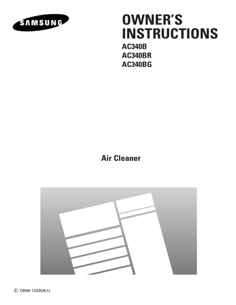 Samsung AC340B User manual Samsung AC340B User manual