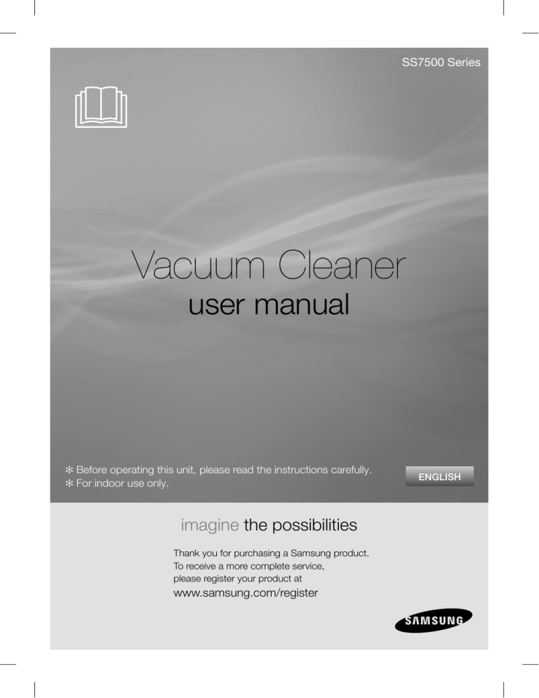 Samsung SS7555 User manual Samsung SS7555 User manual