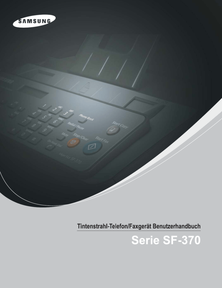 Samsung SF-375TP User guide Samsung SF-375TP User guide