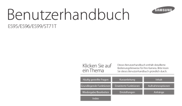Aufnahmeoptionen. Samsung SAMSUNG ES95, ES95 | Manualzz Aufnahmeoptionen. Samsung SAMSUNG ES95, ES95 | Manualzz
