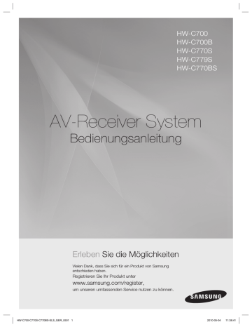 Samsung HW-C770S, HW-C700, HW-C700B User manual Samsung HW-C770S, HW-C700, HW-C700B User manual