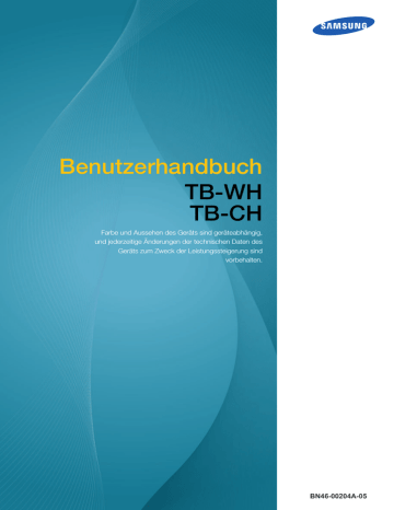 Samsung TB-WH User's manual Samsung TB-WH User's manual
