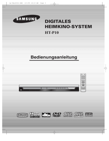 Samsung HT-P10, HT-TP12, HT-RP16 User manual Samsung HT-P10, HT-TP12, HT-RP16 User manual