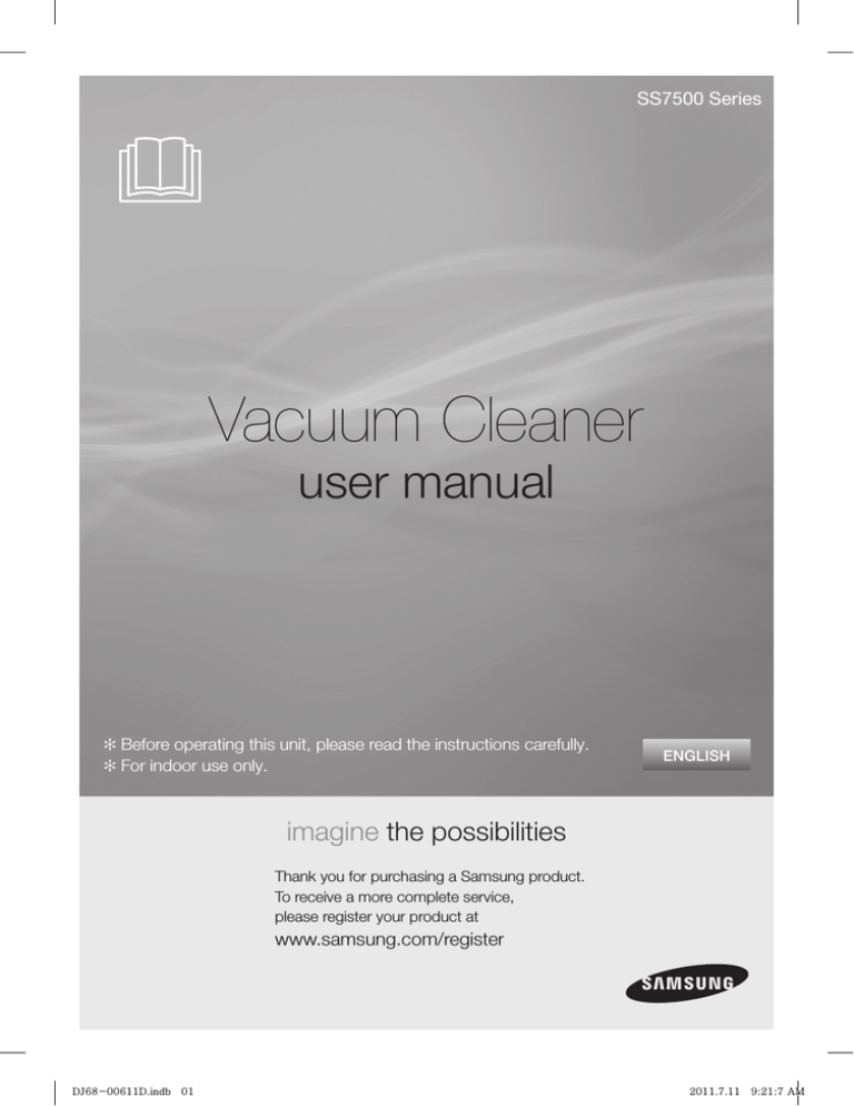 Samsung SS7550, SS7555 User's manual Samsung SS7550, SS7555 User's manual