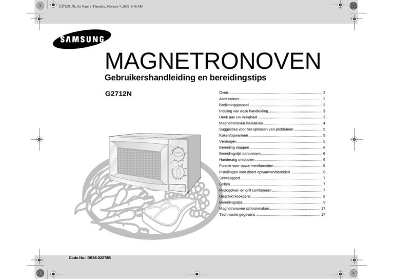 Samsung G2712N User's manual Samsung G2712N User's manual