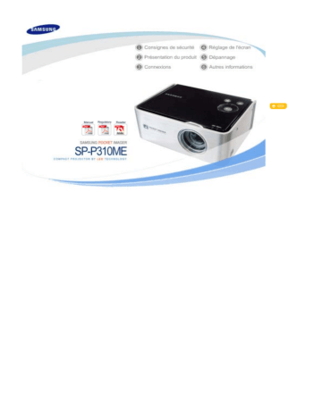 Samsung SP-P310ME User manual Samsung SP-P310ME User manual
